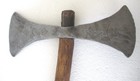Antique Battle Axe Double Side Design Engraved Unusual Rare  