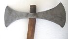 Antique Vintage Old Battle Axe Fine Double Side Design Unusual And Rare