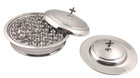 Communion Tray   Bread Plate With A Lid   40 Cups- Stainless Steel Mirror Finish