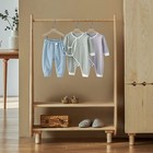 Quality 12 5  Kids Size Acrylic Lucite Skirt Pant Hangers     4-pack  matte Silver