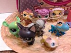 Littlest Pet Shop littlest Pet Shop lps Playin  Pets purse 10 Assorted Lps Pets