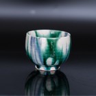 0530   japanese National Treasure Takuo Kato A Fine Sancai Sake Cup With Box