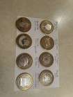 Lot Of 8 Reno tahoe Area  10 Silver Strike Casino Tokens 999   60 Oz Asw 