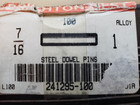  16 Pcs  7 16  X 1  Alloy Steel Dowel Pins Brighton-best 241295