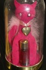 3 Vintage Max Factor Sophisti-cat Pink Yellow Bue Cat Full Perfume