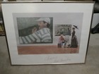 Signed Original  Ron Chereskin  Print  80s Fashion Art Sunday In The Park George