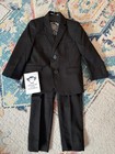 Appaman Boys Suit Timeless Black 2 Piece Mod Sz 3t  163 Nwt Pants Jacket     sharp