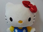 Gund sanrio Hello Kitty Plush 12 Inch - Nwt Red Bow blue Jumper
