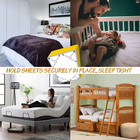 Sheet Straps Clip Triangle  2-set Elastic Fitted Bedding Sheet Fasteners Holder 