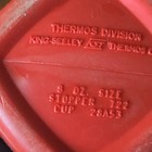 Thermos Kiss Collectible Plastic Thermos Bottle Red white 8 Oz
