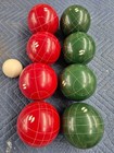 Vintage Sportcraft Bocce Ball Set With Case Made In Italy
