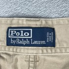Polo By Ralph Lauren Shorts Mens 42 Beige Cargo Canvas Belted Pockets 11 Inseam