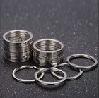 20pcs Metal Split Key Rings Iron Alloy Diy Keychain Pendant Jewelry Making Hooks