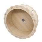 Hamster Wooden Running Wheel Silent Toys Exercise Wheel Cage Accessorie Hamster-