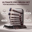 Professional Makeup Brush Set Bs-mall With Travel Case  20pcs A-coffee