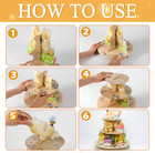 Bear Cupcake Stand Holder 3 Tier Party Decorations Party Supplies For Baby Showe