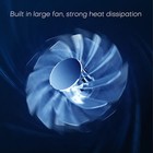 6-fan Cooler Laptop Cooling Pad Usb Stand Quiet Led Light Radiator Pc Notebook