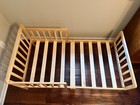 Never Used Brown Toddler Bed Fit For Crib Size Mattress  Dimensions  53x30x23