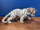 Vintage Real Fur Faux Taxidermy  Miniature Tiger 13   
