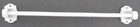 Antique White Milk Glass Bathroom Kitchen Towel Bar Holder   Brackets 20 Inches