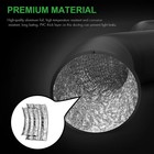 8 x8ft Aluminum Flex Duct   2 Clamps  Hvac Vent Hose  Black  In Stock 