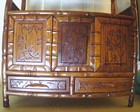 Antique Rosewood Asian Cabinet 14x8x20