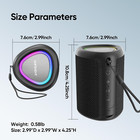 Portable Bluetooth Speaker  W  Lights   Ipx5 Waterproof  All Day Playtime  Aux