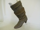 Frye Brown Leather Fold Oder Knee High Cowboy Fashion Boots Womens Size 7 5 M