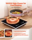 Portable Induction Cooktop 1800w Countertop Burner 9 Temp Levels Hot Plate