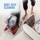 Hoover Power Scrub Deluxe Carpet Cleaner Machine  Upright Shampooer fh50150  Red