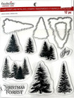 Christmas Tree Forest Clear Stamp   Die Trees Set By Recollections 723181 New 