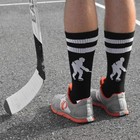 Chalktalksports Hockey Performance Crew Socks - Small  Black white 