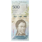 Venezuela 500 Bolivares P94 2017 Unc Banknote - Design Of Francisco De Miranda