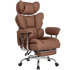 Big And Tall Office Chair W high Back footrest pu Leather Gaming Chair For Adult