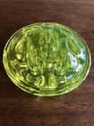 Vintage   Vaseline Glass   Flower Frog