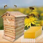 Wooden Beekeeping Beehive House Box   7pcs Automatic Honey Bee Comb Hive Frame