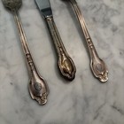 Vtg Plaza New York Hotel Silverplate Logo Knife Fork Flatware - The Oak Room Nyc