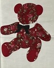 Vip Cranston Cut   Sew Fabric Panel Poinsettia   Holly Teddy Bear Christmas Diy