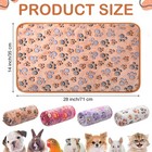 8 Pcs Guinea Pig Blankets Absorbent Washable Animal Fleece Bedding Cage Liner   