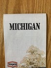 Texaco Map Michigan Lansing Detroit Grand Rapids 1975 Gas Oil Advertising
