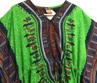 African Traditional Adire Top Blouse Dashiki  Womens One Size S M L Vtg W tags