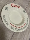 Vintage Coors Light Beer 6  Ceramic Ashtray coin Dish Logo Advertising