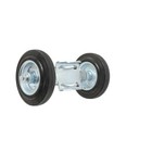 Chain Link 10  Wide Pneumatic Double Wheel Sliding Gate Roller W  6  Wheels