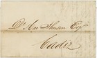 1843 Letter New Orleans To Spain Forwarded Via Gibraltar