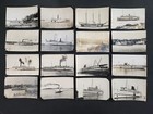 Vintage Steamship Lot Rppc Photos 32pc Ship Boat