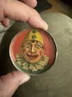 Vintage Circus Clown Face Pocket Dexterity Puzzle Game
