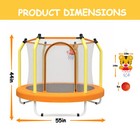 55  trampoline For Kids In outdoor Small Toddler Trampoline With Basketball Hoop