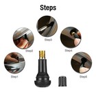 25-3000pcs Tire Valve Stems Tr 413 Snap-in Car Short Rubber Tubeless Black Lot