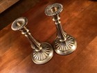 Vintage Gatco Solid Brass Candlesticks Pair Of Candleholders Made In India