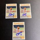 Christian Moore Autographed Aceo Baseball Card tennessee  Mlb Draft Prospect 